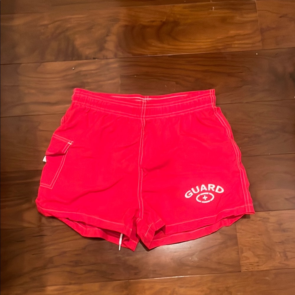 Women's Red Lifeguard Shorts